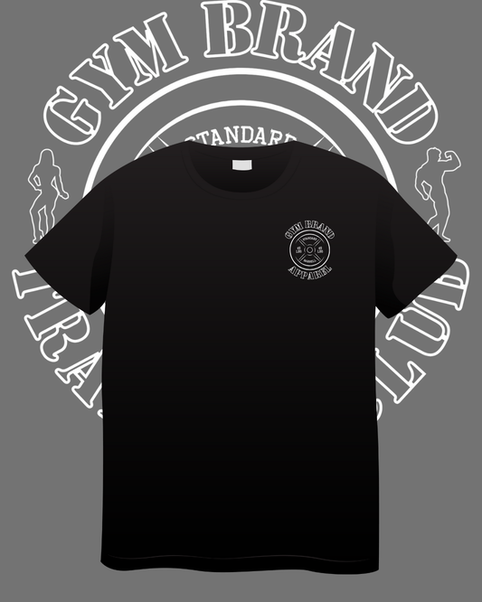 GYM BRAND Training Club Tee – Premium Heavyweight Graphic Gym T-Shirt