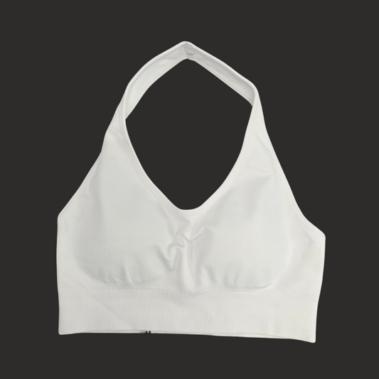 Large White, Halter Sports Bra