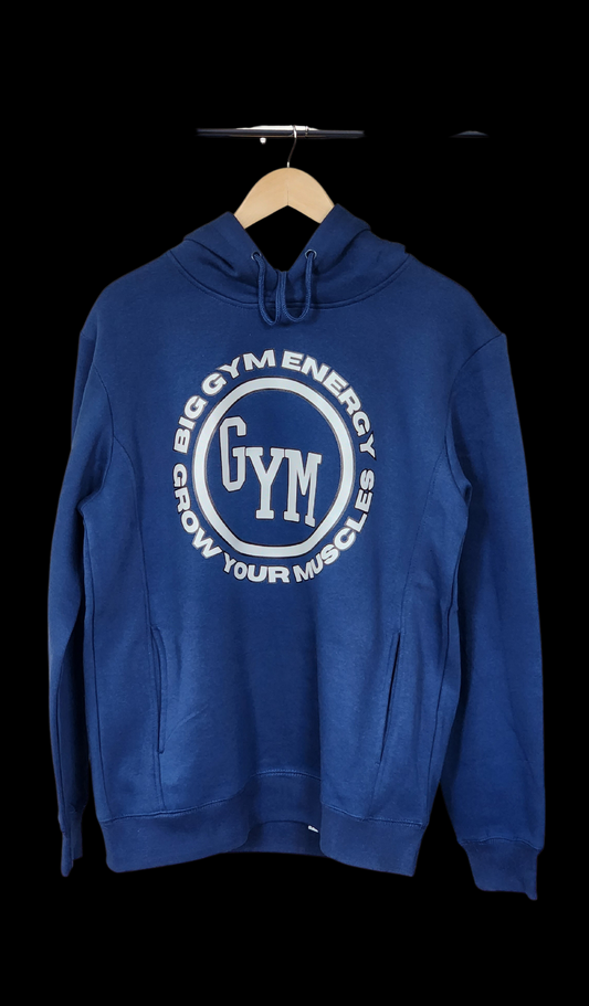 Gym Brand Apparel navy blue hoodie.